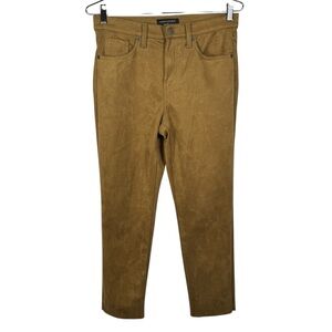 Banana Republic High Rise Slim Fit Faux Suede Pants, Size 28/6 Petite